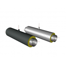 Элементы трубопроводов ППУ ПЭ с выводом кабеля тип 2 Ст20 426х12х630х7,9х94,1х1000 мм ГОСТ 8732-78