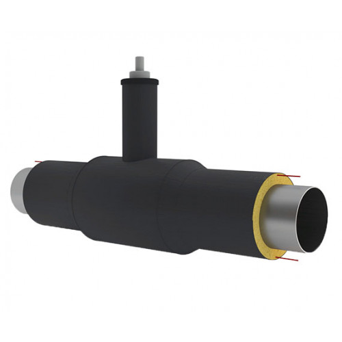 Кран шаровой ППУ ОЦ с МЗИ тип 2 Ст3сп BROEN Ballomax 25х3,2х1900 мм ГОСТ 3262-75