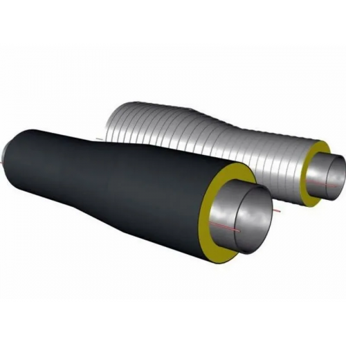 Переход стальной ППУ ПЭ с МЗИ тип 1 09Г2С 45х3,5х32х3х1500 мм ГОСТ 8732-78