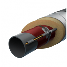 Труба в ППУ изоляции с греющим кабелем в полиэтиленовой оболочке тип 1 Ст3сп Ду20 26,8х2,8 мм ГОСТ 3262-75