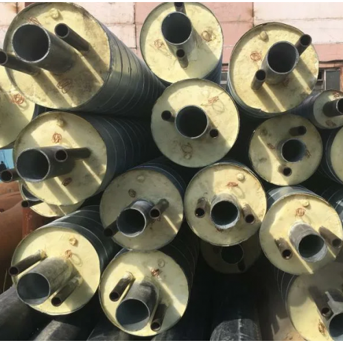 Труба в ППУ изоляции со спутником в полиэтиленовой оболочке тип 2 Ст10 Ду32 108х4 мм ГОСТ 10704-91