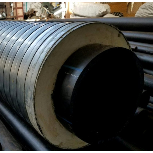 Труба в ППУ изоляции ПНД оцинкованная SDR 13,6 12,5 PN ПЭ 100 110х8,1х200х0,6х44,4 мм